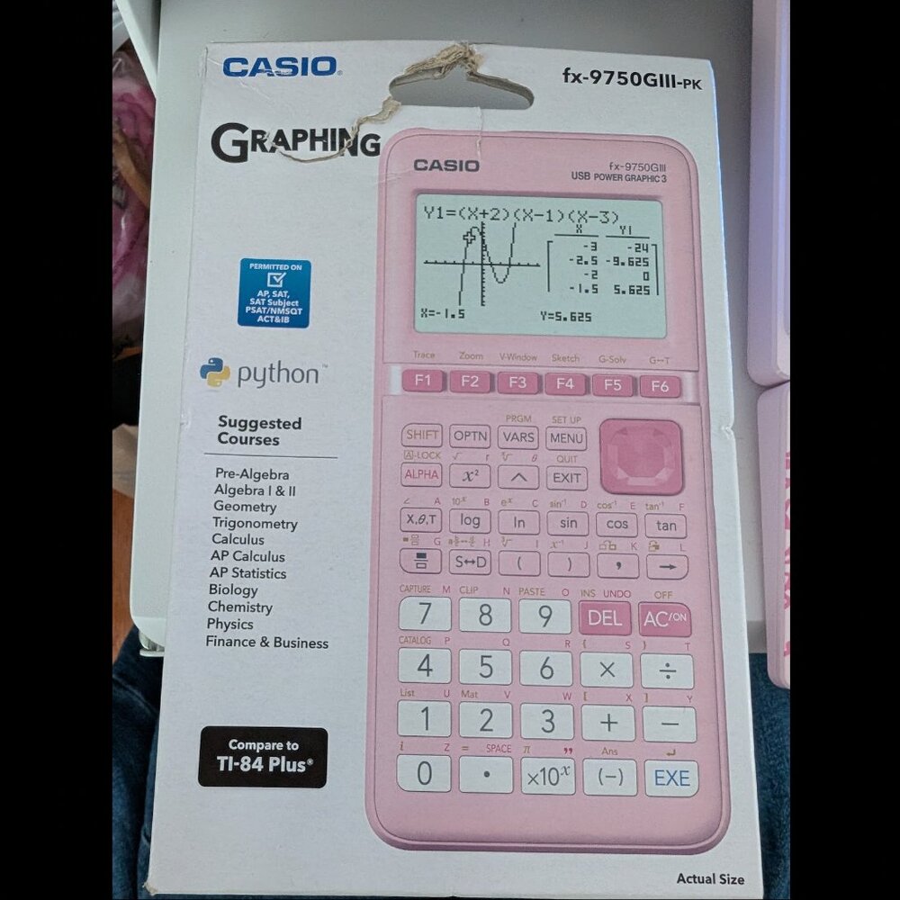 Casio FX-9750GIII-PK Graphing Calculator